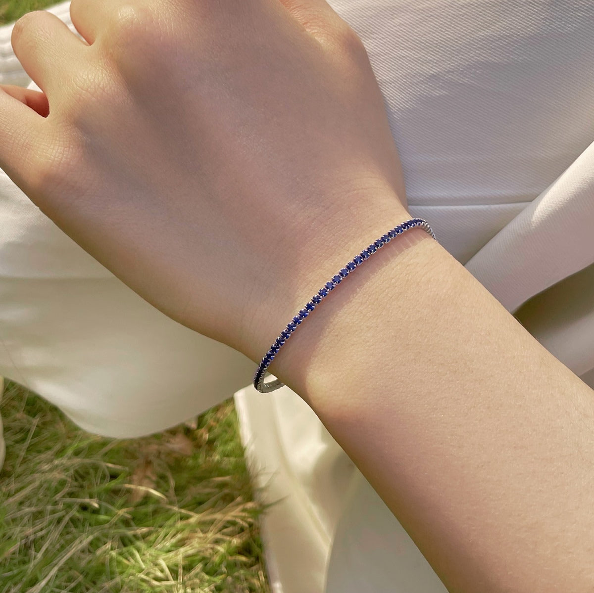 [Clara Jewels]Radiant Colorful Round Cut Party Bracelet