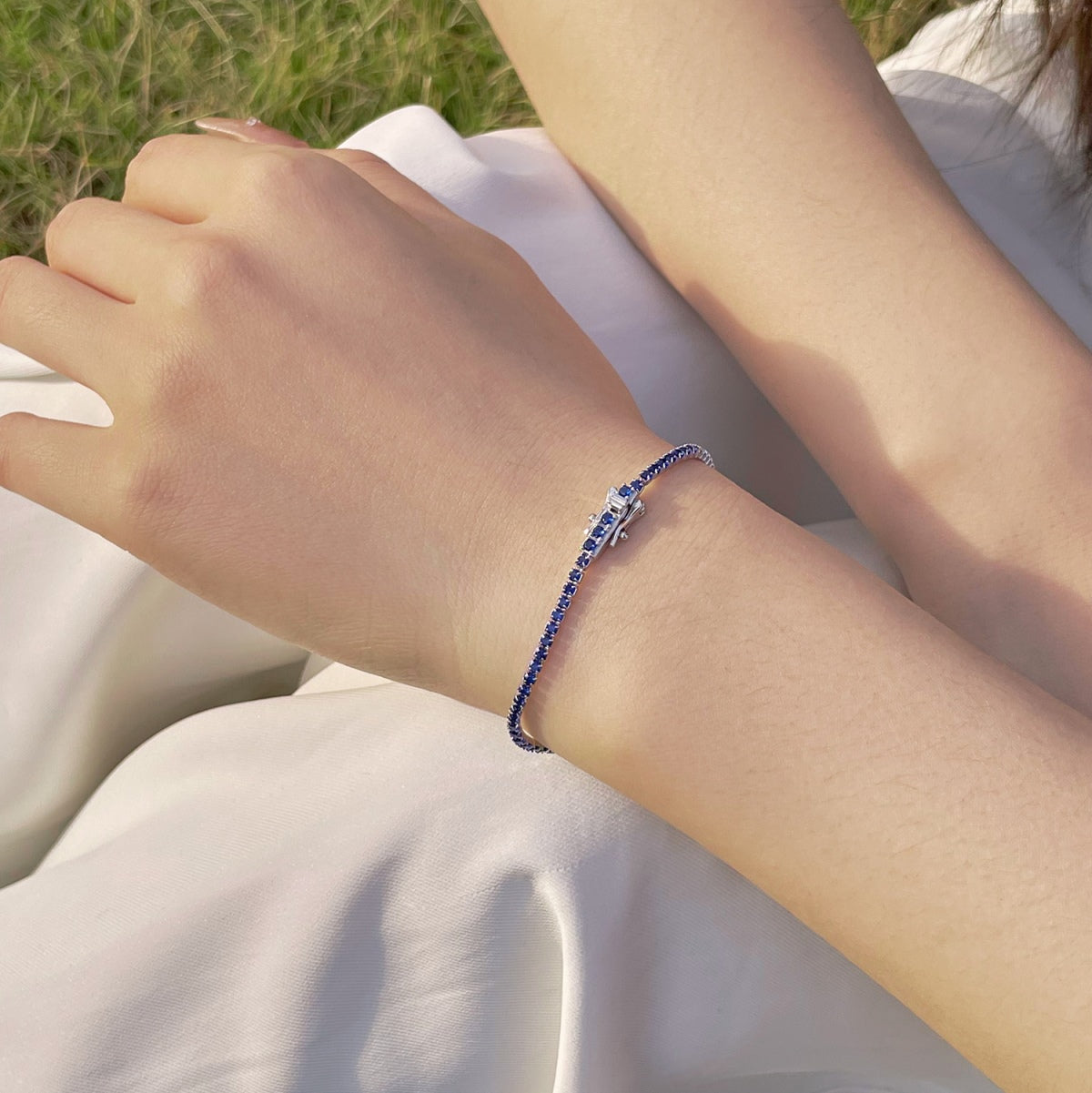 [Clara Jewels]Radiant Colorful Round Cut Party Bracelet