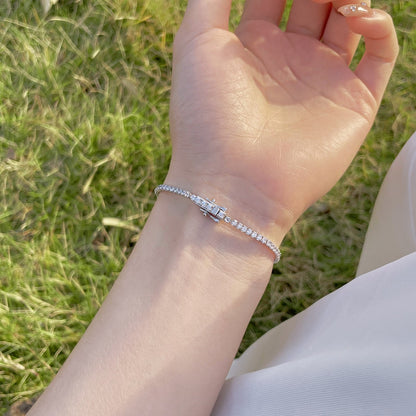 [Clara Jewels]Radiant Colorful Round Cut Party Bracelet