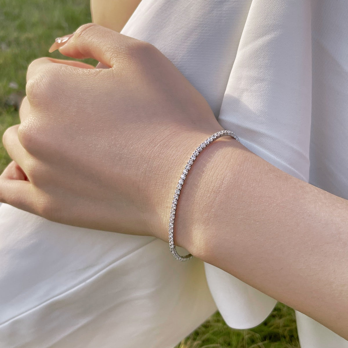 [Clara Jewels]Radiant Colorful Round Cut Party Bracelet