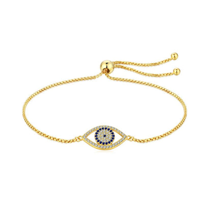 [Clara Jewels]Dazzling Eye Shape Necklace