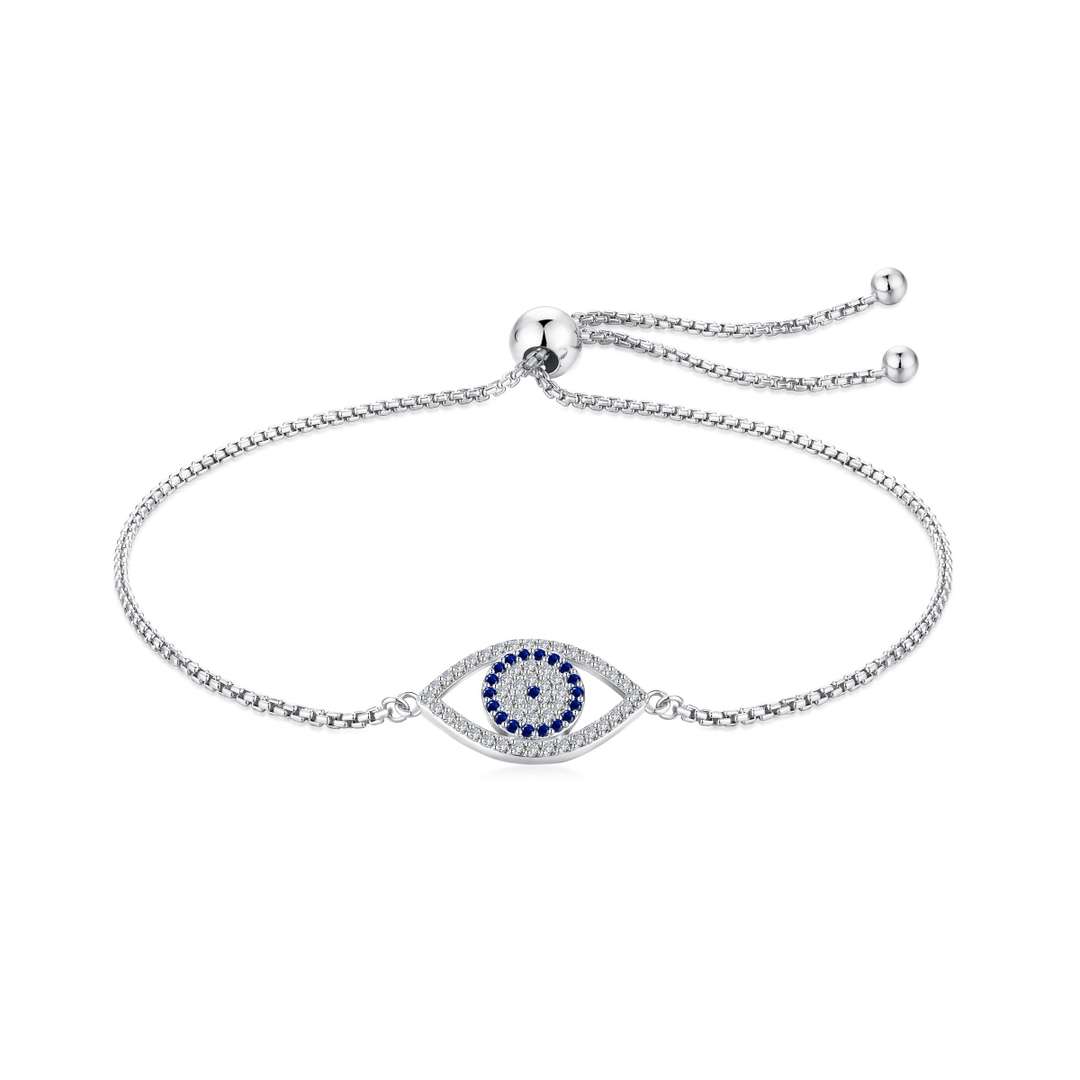 [Clara Jewels]Dazzling Eye Shape Necklace