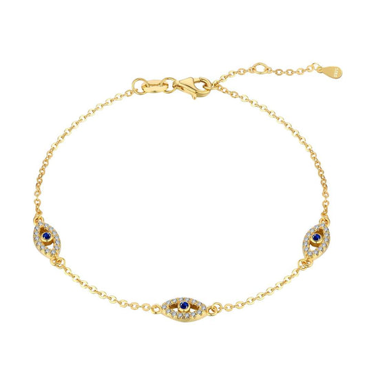 [Clara Jewels]Evil Eye Shape Pendent Necklace