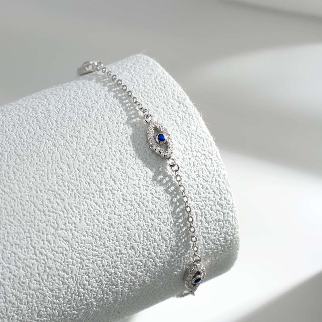 [Clara Jewels]Evil Eye Shape Pendent Necklace