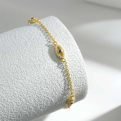 [Clara Jewels]Evil Eye Shape Pendent Necklace