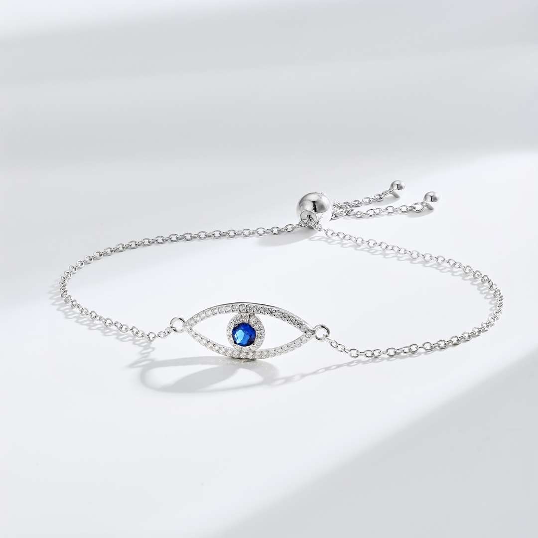 [Clara Jewels]Devil's Eye Hollow Design Bracelet