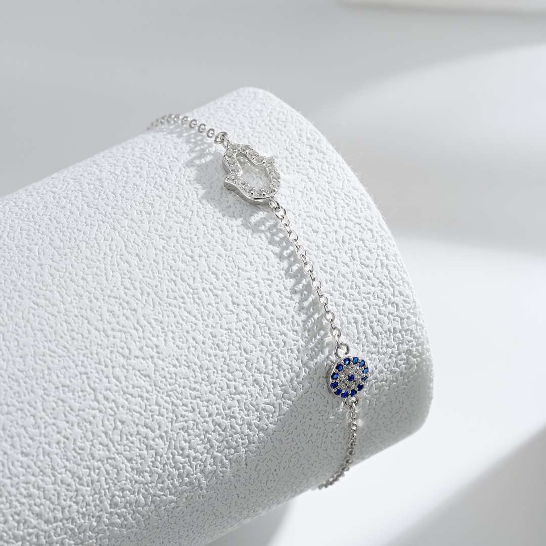 [Clara Jewels]Gost Shape & Round Shape Necklace