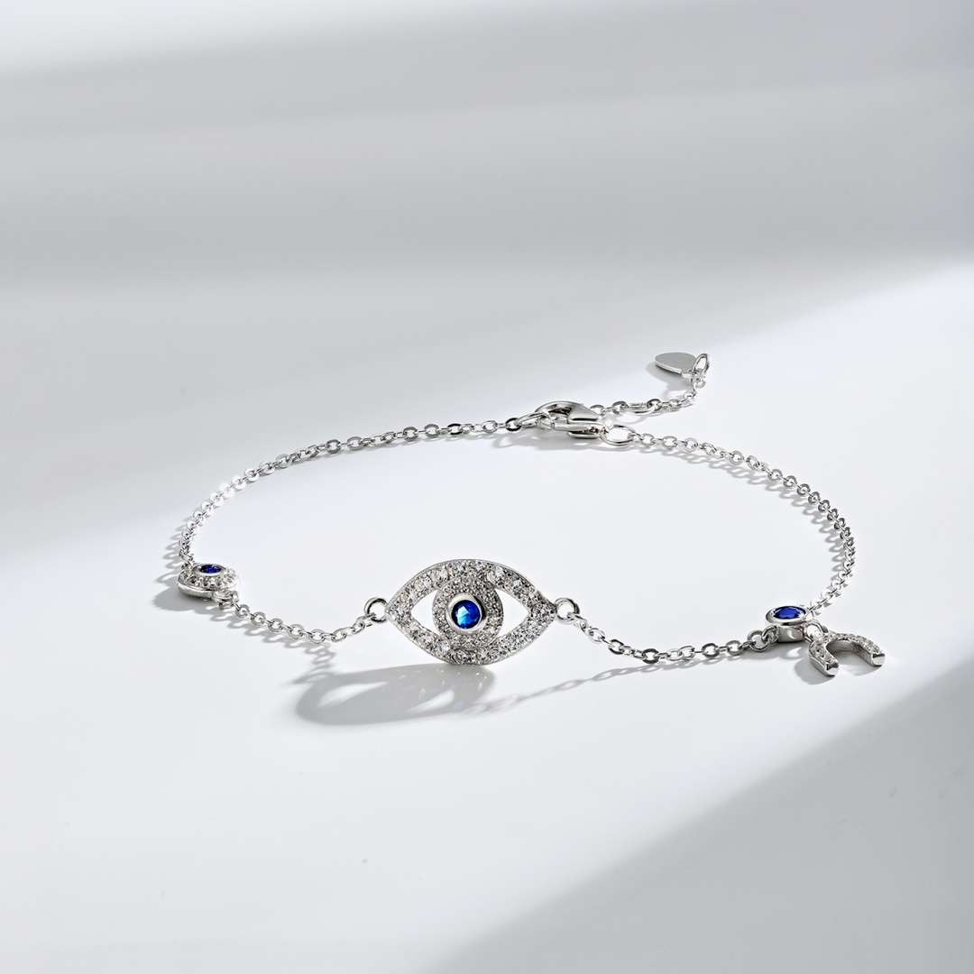 [Clara Jewels]Dainty Eye Shape Necklace