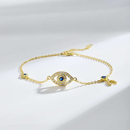 [Clara Jewels]Dainty Eye Shape Necklace