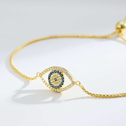[Clara Jewels]Dazzling Eye Shape Necklace