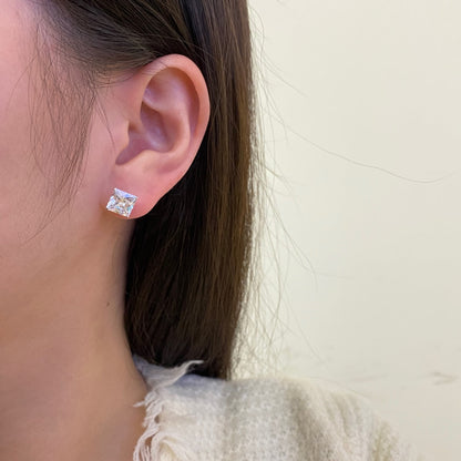[Clara Jewels]Ornate Square Shape Earrings