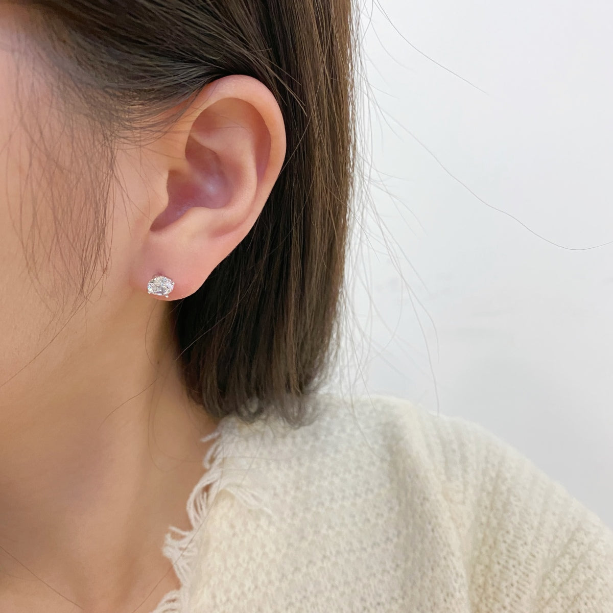 [Clara Jewels]Unique Round Shape Earrings