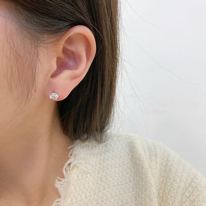 [Clara Jewels]Unique Round Shape Earrings