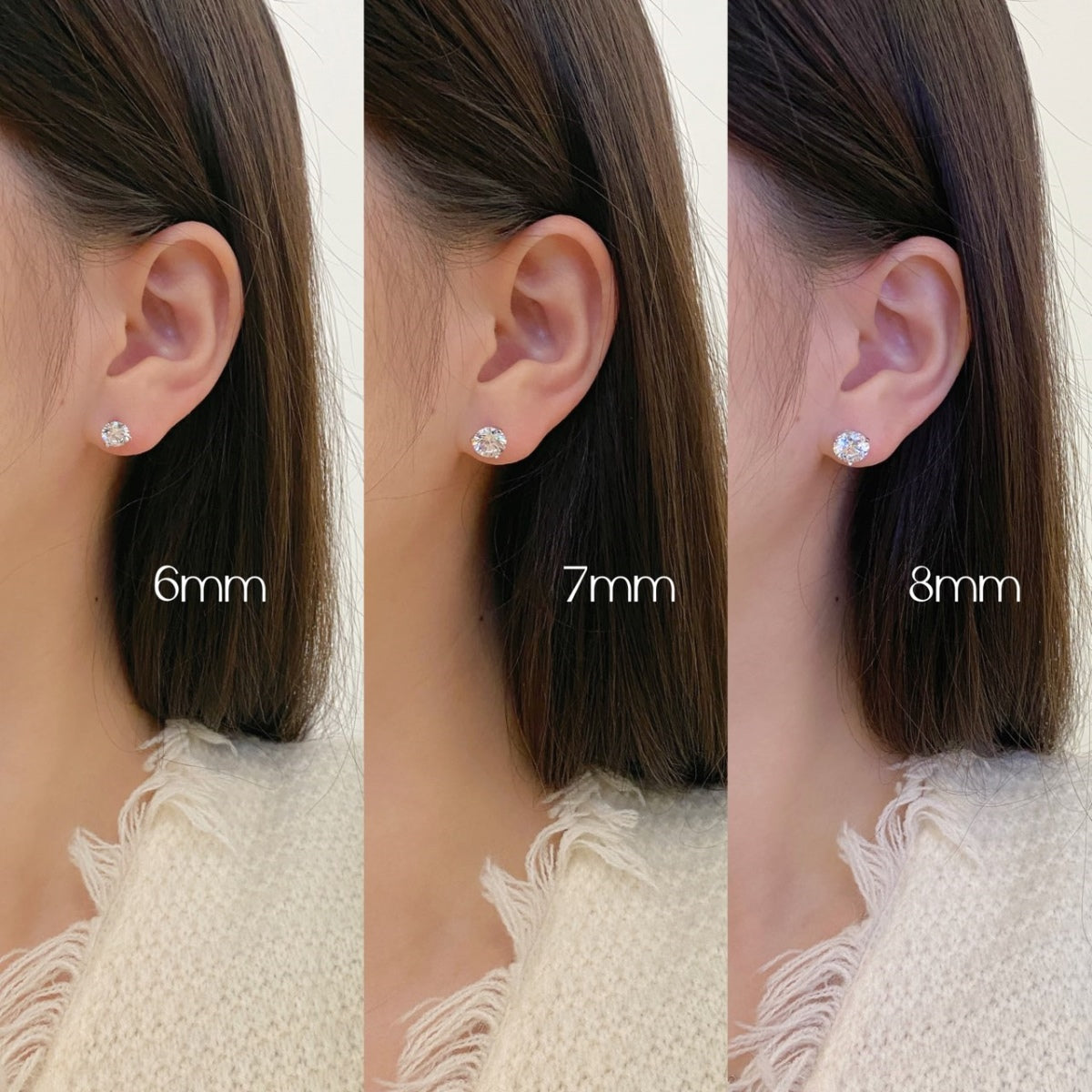 [Clara Jewels]Dainty Round Shape Earrings