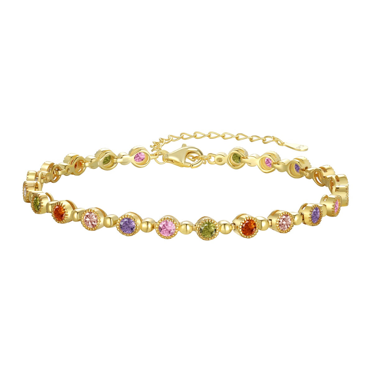 [Clara Jewels]Sparkling Exquisite Round Cut Party Bracelet