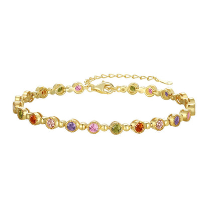 [Clara Jewels]Sparkling Exquisite Round Cut Party Bracelet