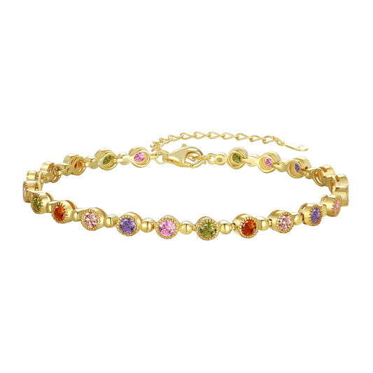 [Clara Jewels]Sparkling Exquisite Round Cut Party Bracelet