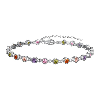[Clara Jewels]Sparkling Exquisite Round Cut Party Bracelet