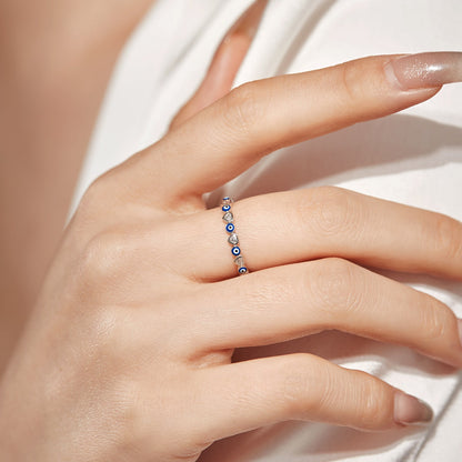 [Clara Jewels]Radiant Colorful Round Shape Daily Ring