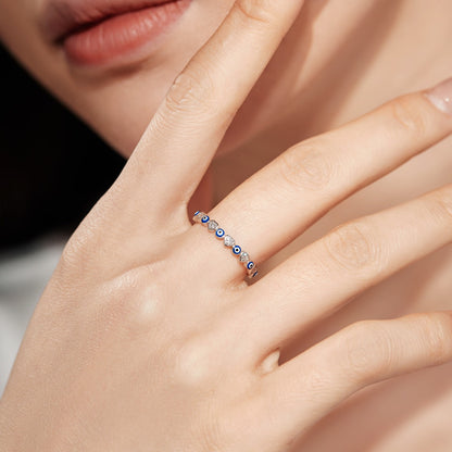 [Clara Jewels]Radiant Colorful Round Shape Daily Ring