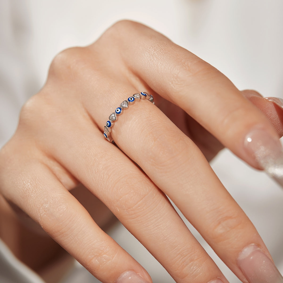 [Clara Jewels]Radiant Colorful Round Shape Daily Ring