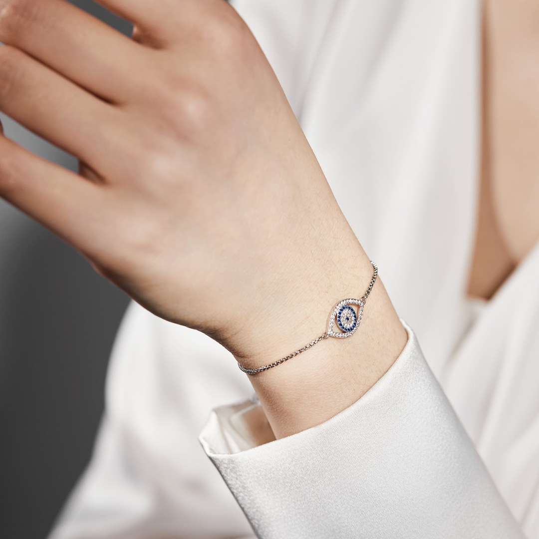 [Clara Jewels]Dazzling Eye Shape Necklace