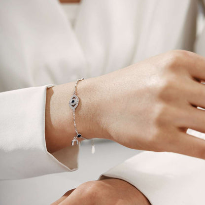 [Clara Jewels]Dainty Eye Shape Necklace