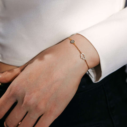 [Clara Jewels]Gost Shape & Round Shape Necklace