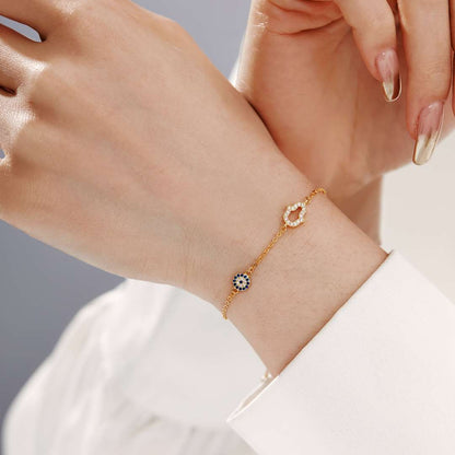 [Clara Jewels]Gost Shape & Round Shape Necklace