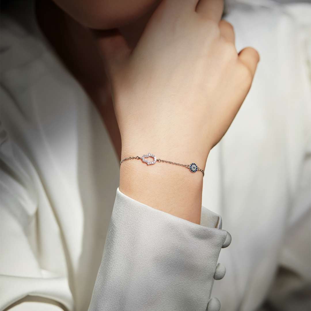 [Clara Jewels]Gost Shape & Round Shape Necklace