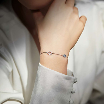 [Clara Jewels]Gost Shape & Round Shape Necklace