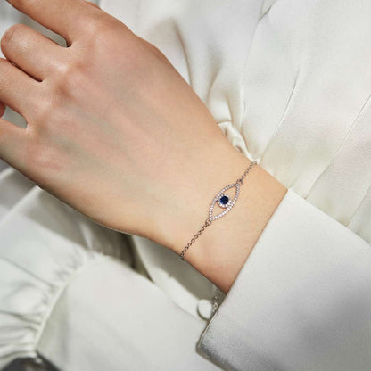 [Clara Jewels]Devil's Eye Hollow Design Bracelet