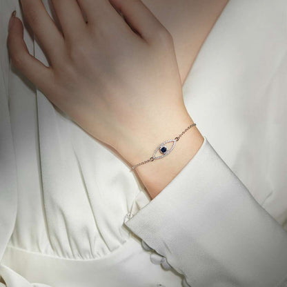[Clara Jewels]Devil's Eye Hollow Design Bracelet