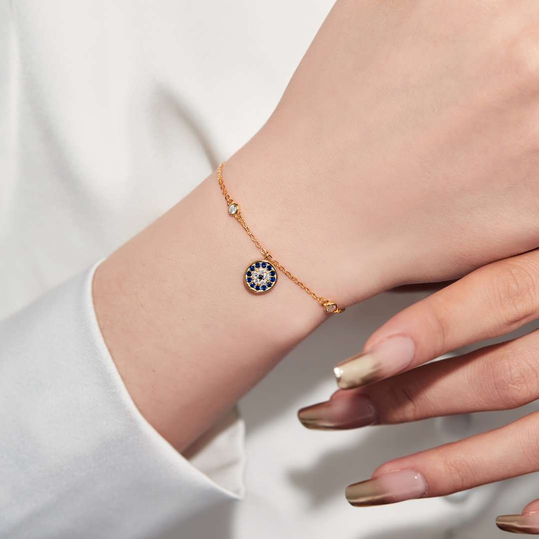 [Clara Jewels]Devil's Eye Round Shape Bracelet