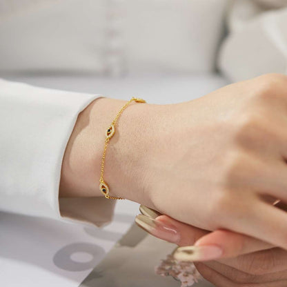 [Clara Jewels]Evil Eye Shape Pendent Necklace