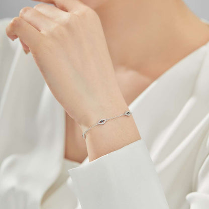 [Clara Jewels]Evil Eye Shape Pendent Necklace