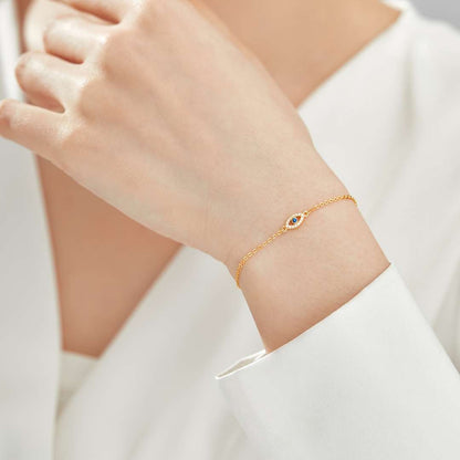 [Clara Jewels]Evil Eye Shape Necklace