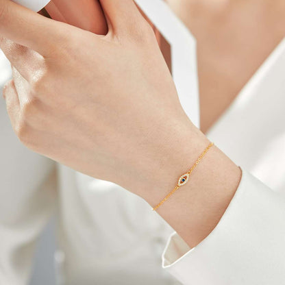 [Clara Jewels]Evil Eye Shape Necklace