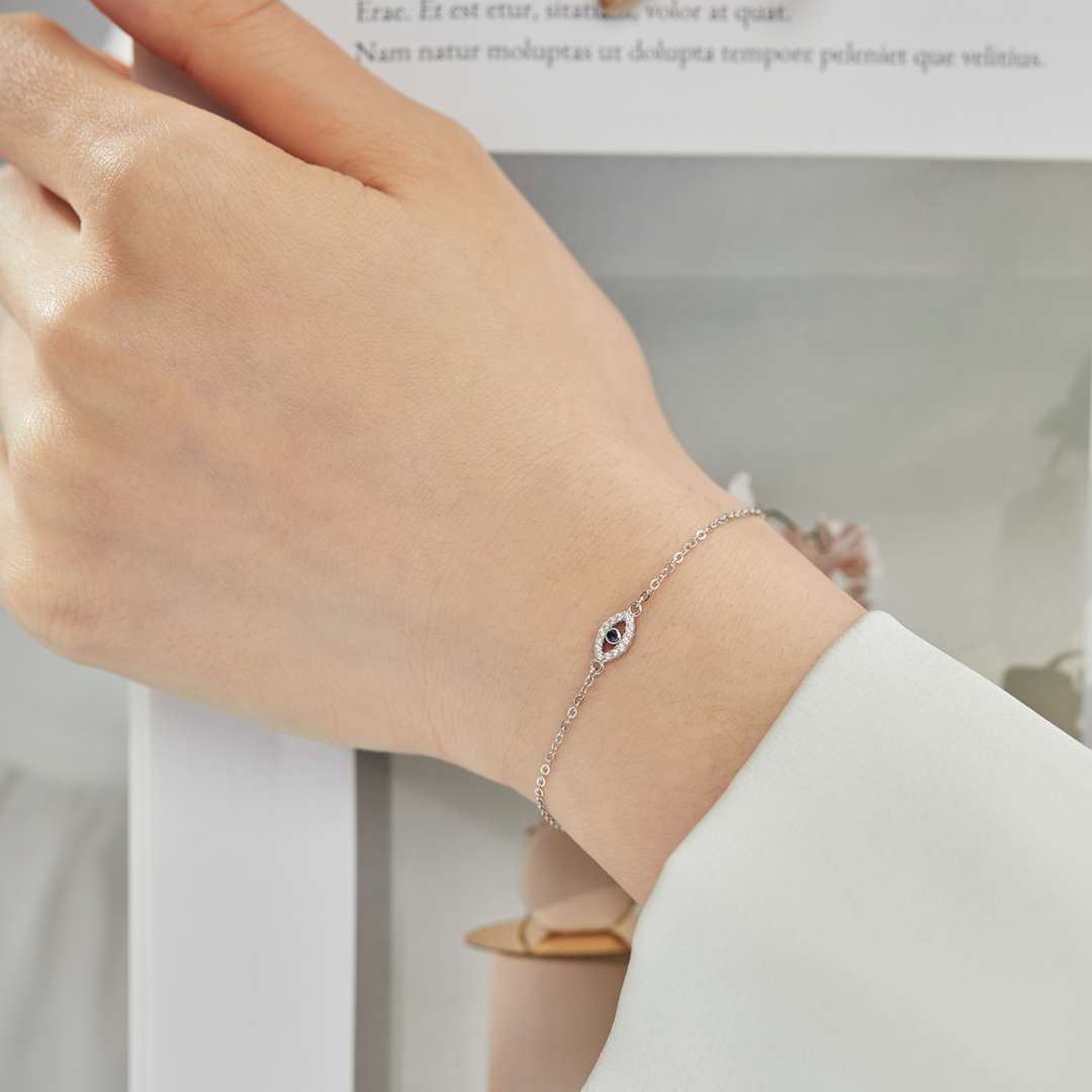 [Clara Jewels]Evil Eye Shape Necklace