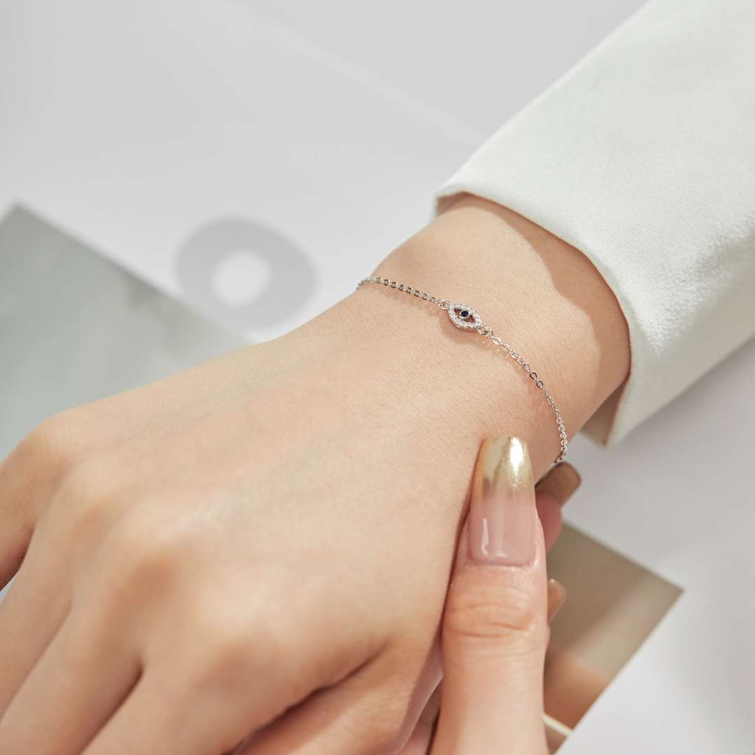 [Clara Jewels]Evil Eye Shape Necklace