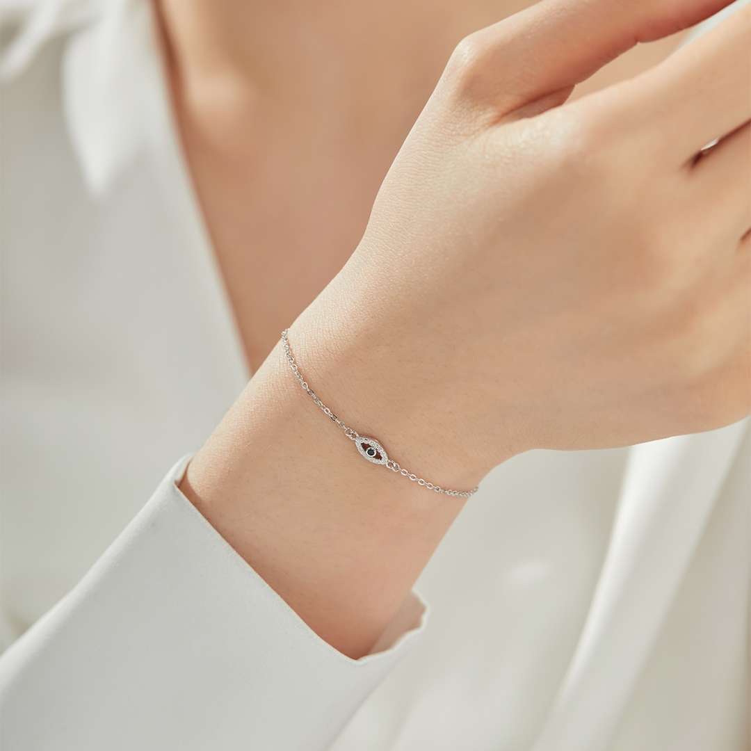 [Clara Jewels]Evil Eye Shape Necklace