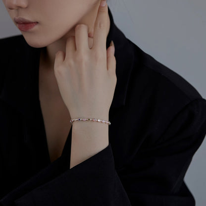 [Clara Jewels]Sparkling Exquisite Round Cut Party Bracelet