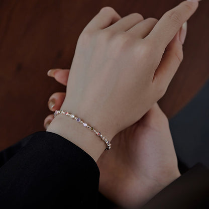 [Clara Jewels]Sparkling Exquisite Round Cut Party Bracelet
