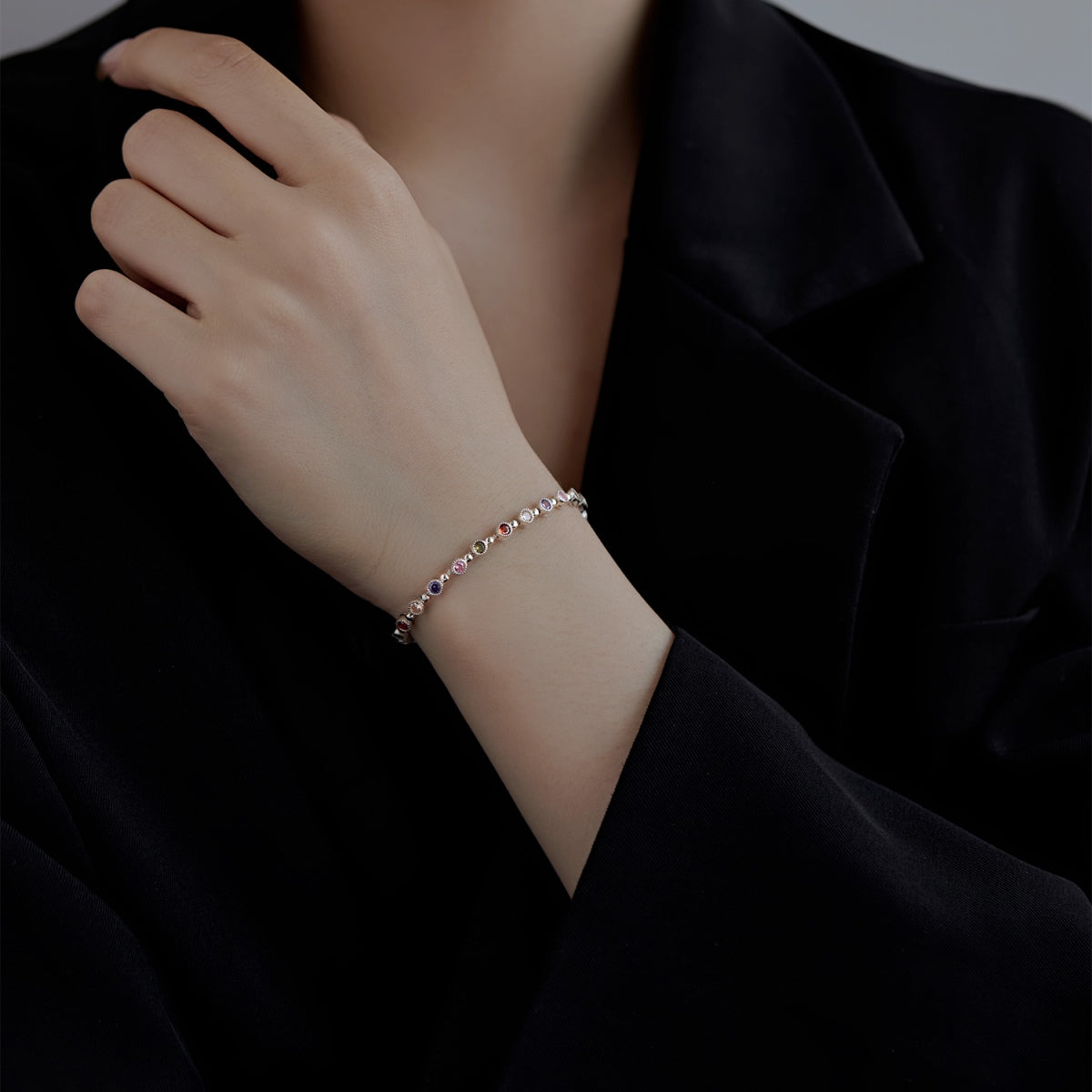 [Clara Jewels]Sparkling Exquisite Round Cut Party Bracelet