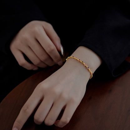 [Clara Jewels]Sparkling Exquisite Round Cut Party Bracelet
