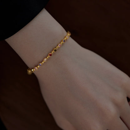 [Clara Jewels]Sparkling Exquisite Round Cut Party Bracelet