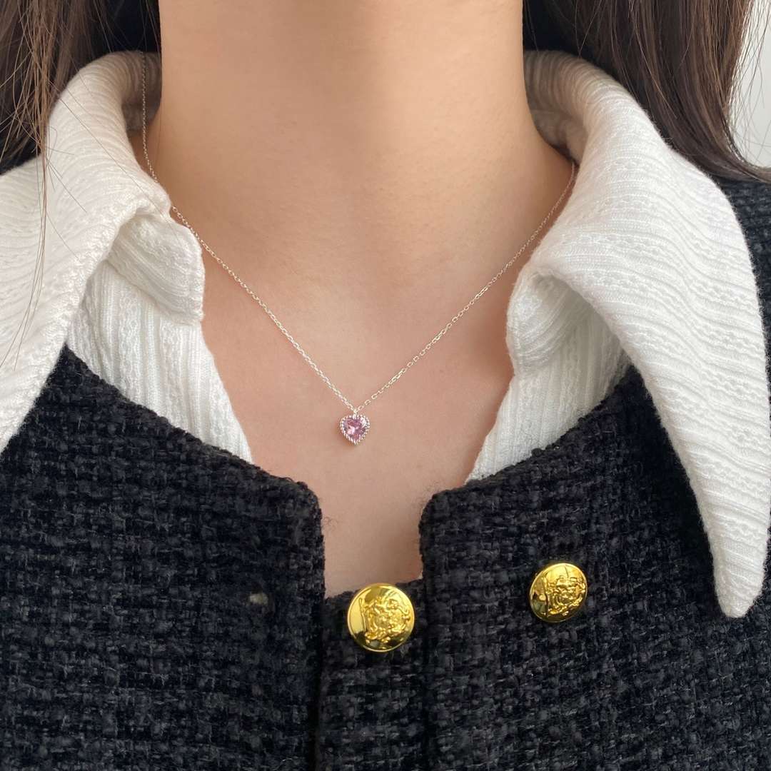 [Clara Jewels]Ornate Heart Shape Necklace