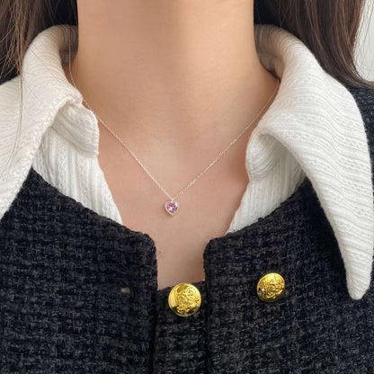 [Clara Jewels]Ornate Heart Shape Necklace