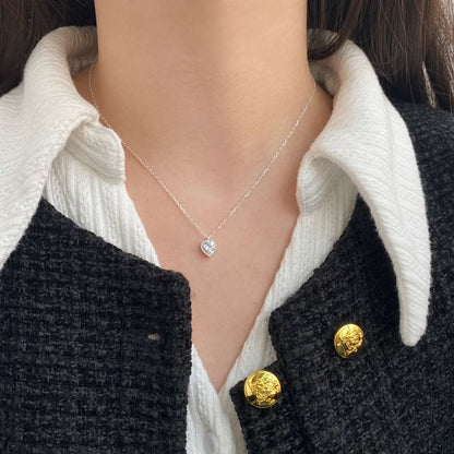 [Clara Jewels]Ornate Heart Shape Necklace