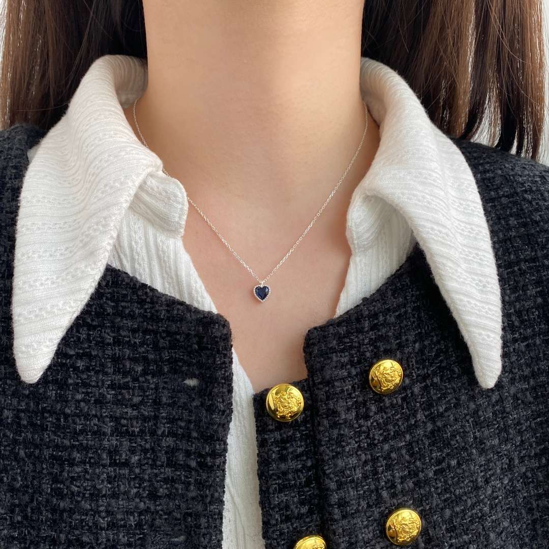 [Clara Jewels]Ornate Heart Shape Necklace